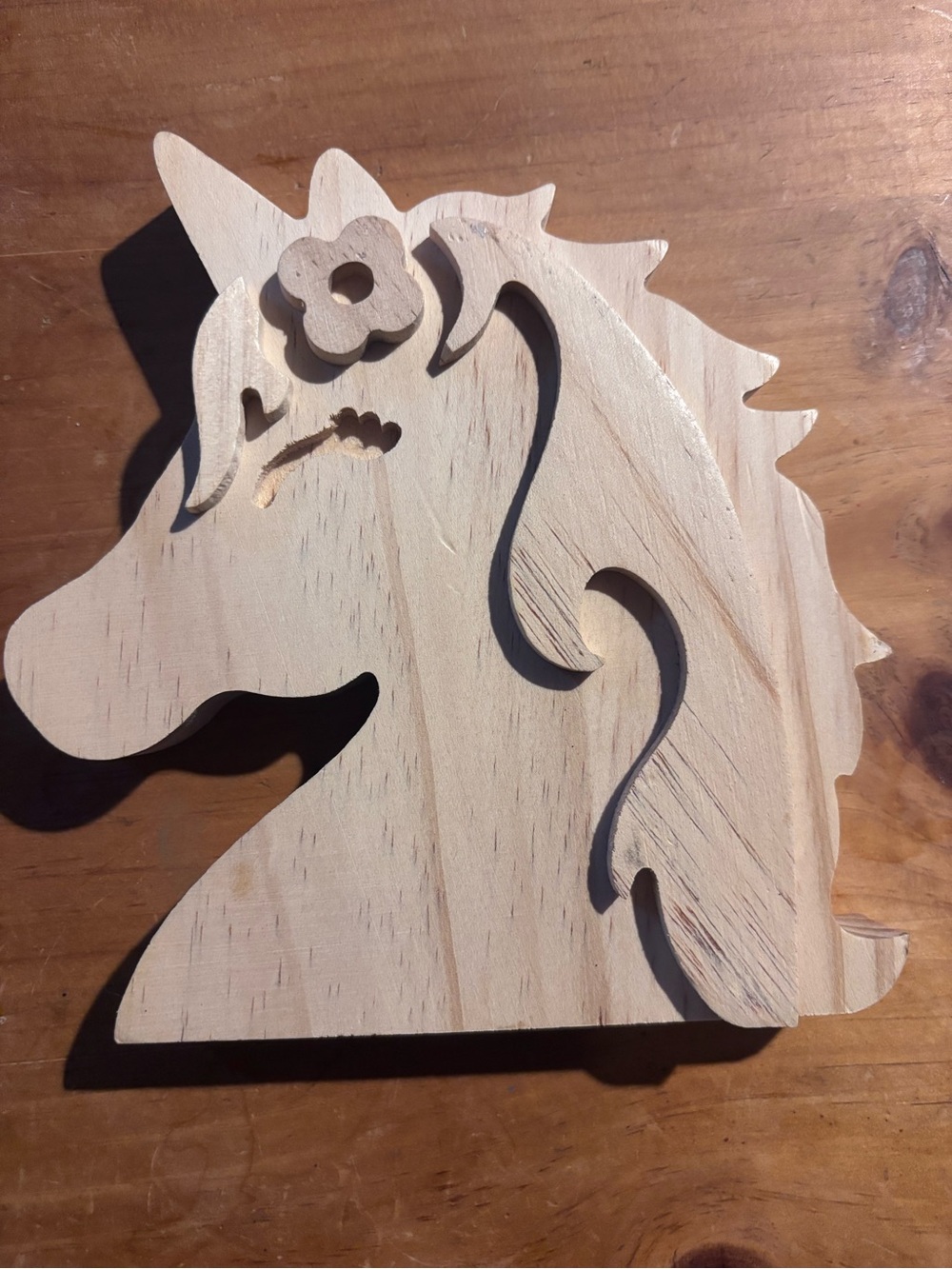 Target Natural Wood Unicorn Wall Accent